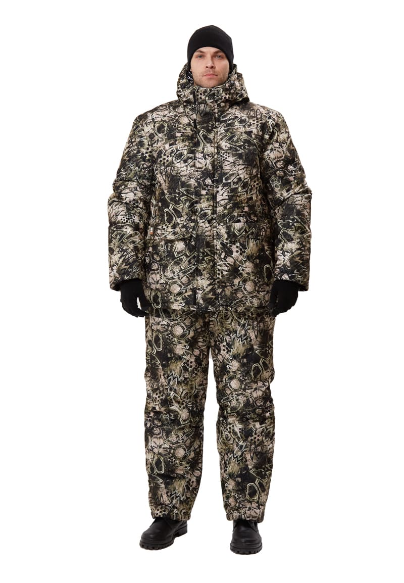 Костюм зимний "СКАНДИН" куртка/полукомб. цвет: кмф Питон, ткань: Алова