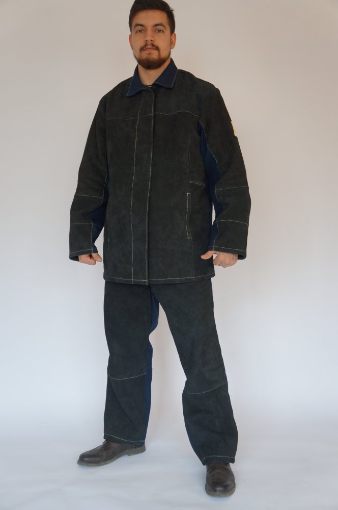 Костюм сварщика комбинированный тк. Термотекс и спилок. Тр — 2, 3-й класс защиты, ТС-24 (Термотекс)