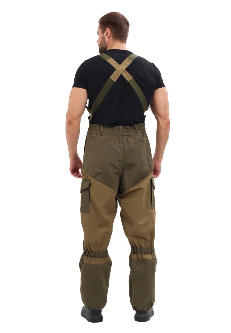 Костюм демисезонный "ГОРКА" куртка/брюки, цвет: св.хаки/т.хаки, ткань: Полибрезент