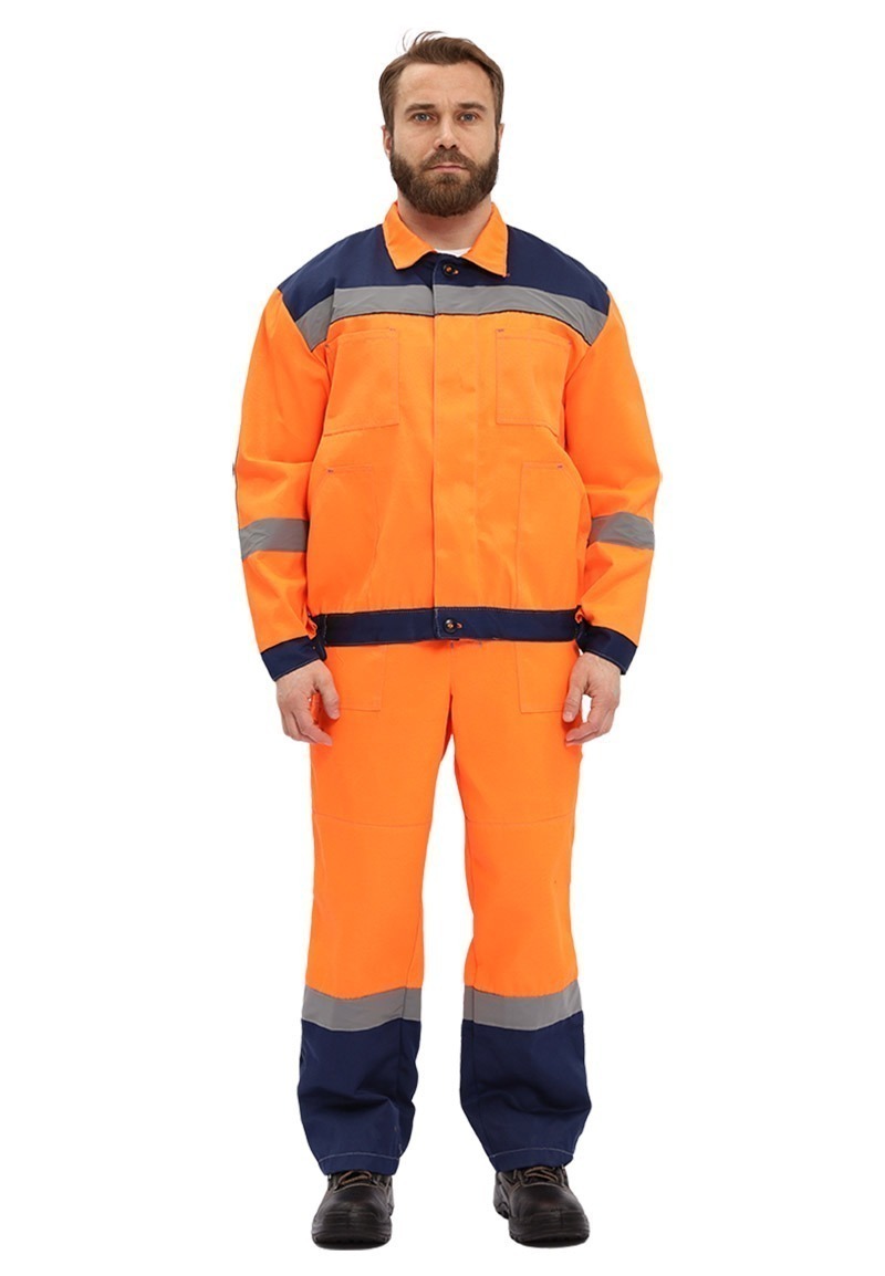 Костюм рабочий "Легион" оранжевый/т.синий