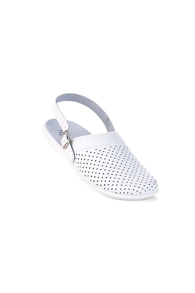 Туфли женские «Лариса», белые (типа сабо)