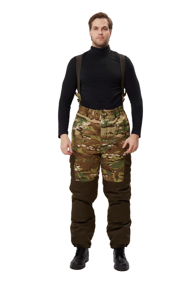 Костюм зимний "ГОРКА" куртка/брюки, цвет: кмф "мультикам"/т.хаки, ткань: Грета/Грета