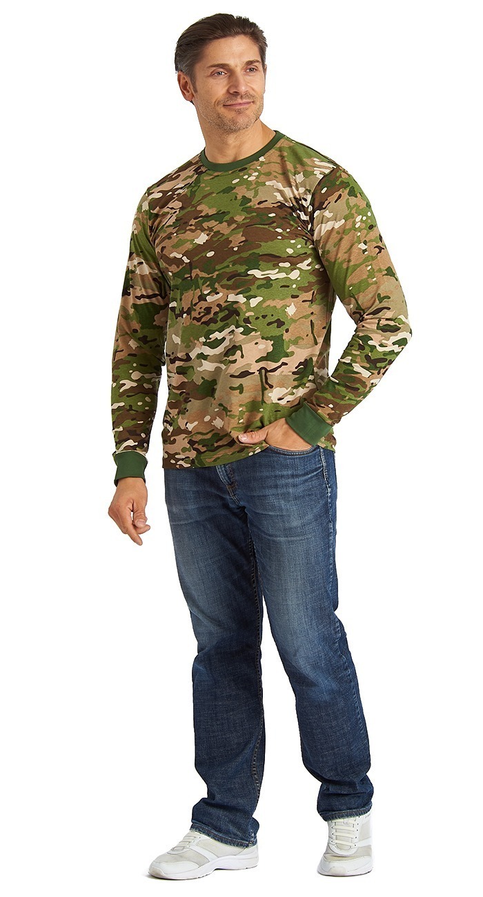 Футболка кмф с длинными рукавами "Мультикам"