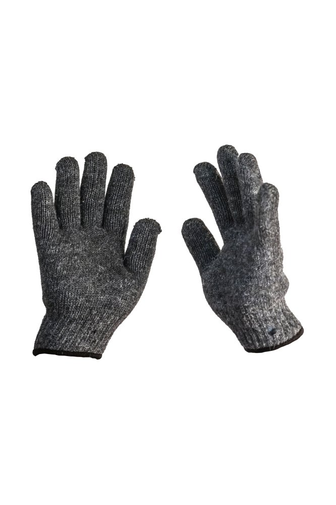 Перчатки рабочие зимние "Зима" двойные цвет серый
