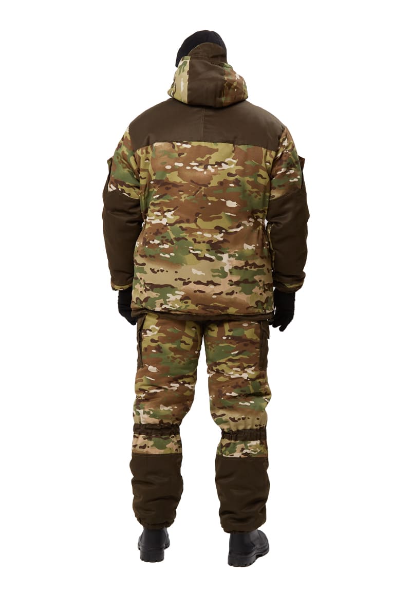 Костюм зимний "ГОРКА" куртка/брюки, цвет: кмф "мультикам"/т.хаки, ткань: Грета/Грета