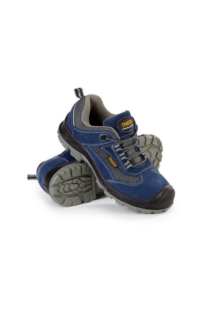 Полуботинки рабочие летние/демисезонные "Трейсер-Актив" с КП цвет синий/серый