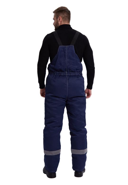 Костюм зимний "ВЬЮГА" куртка/полукомб. цвет: т.синий/василек