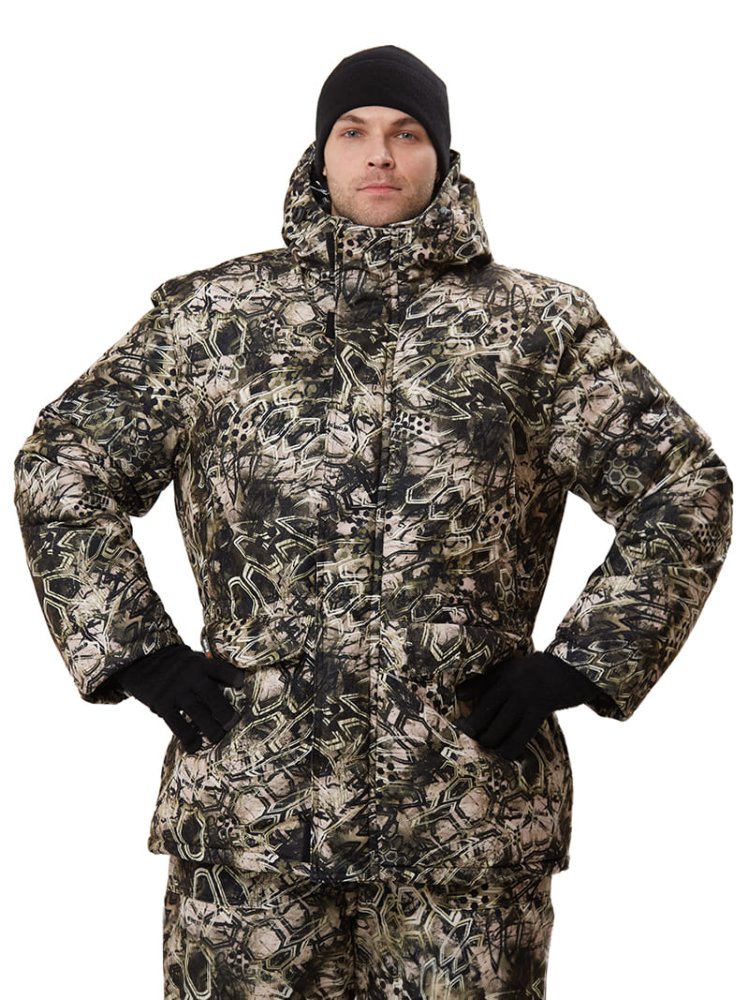 Костюм зимний "СКАНДИН" куртка/полукомб. цвет: кмф Питон, ткань: Алова