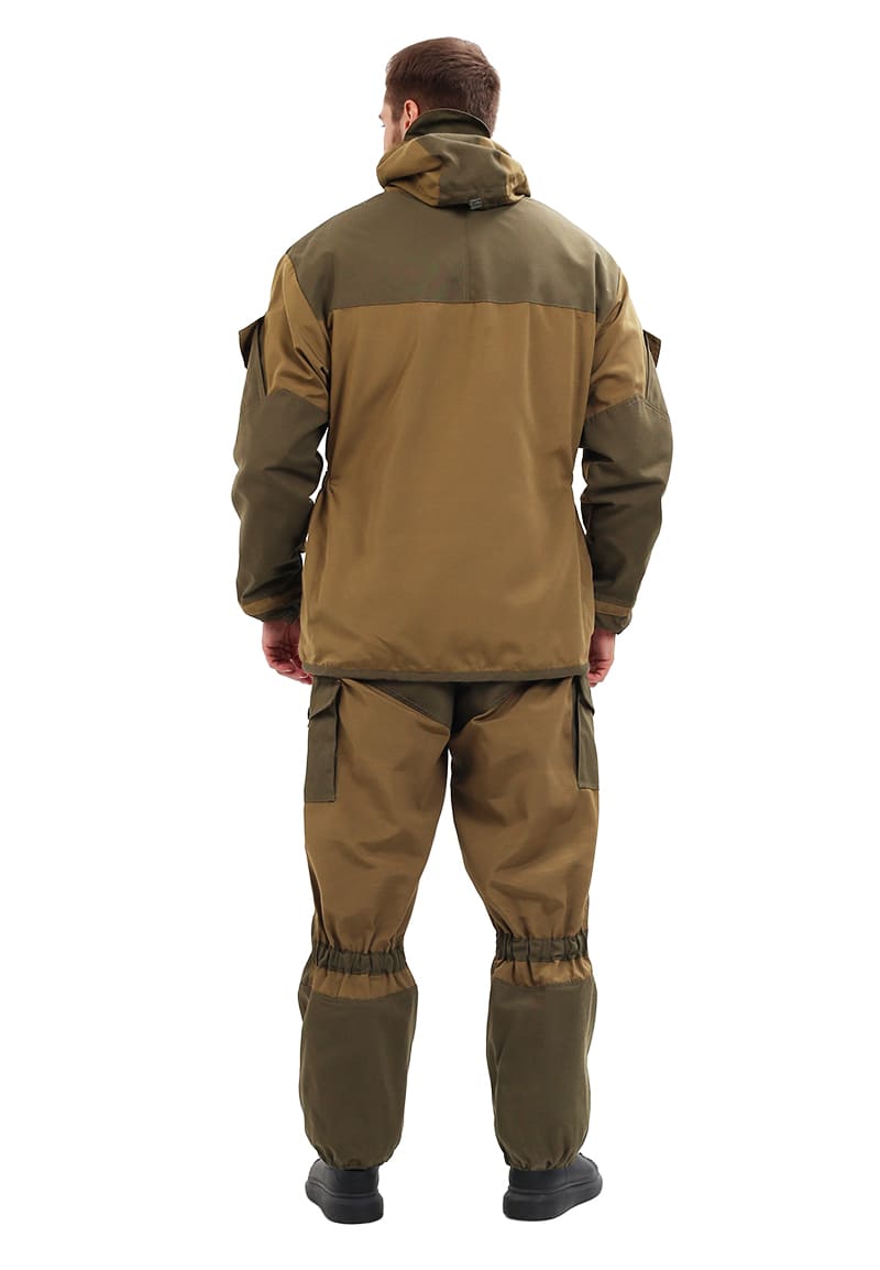 Костюм демисезонный "ГОРКА" куртка/брюки, цвет: св.хаки/т.хаки, ткань: Полибрезент
