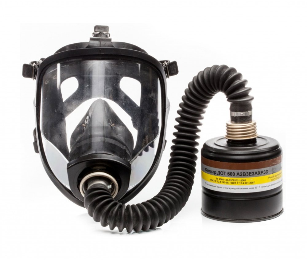 Противогаз фильтрующий с гофротрубкой ДОТ (ПФСГ-98)