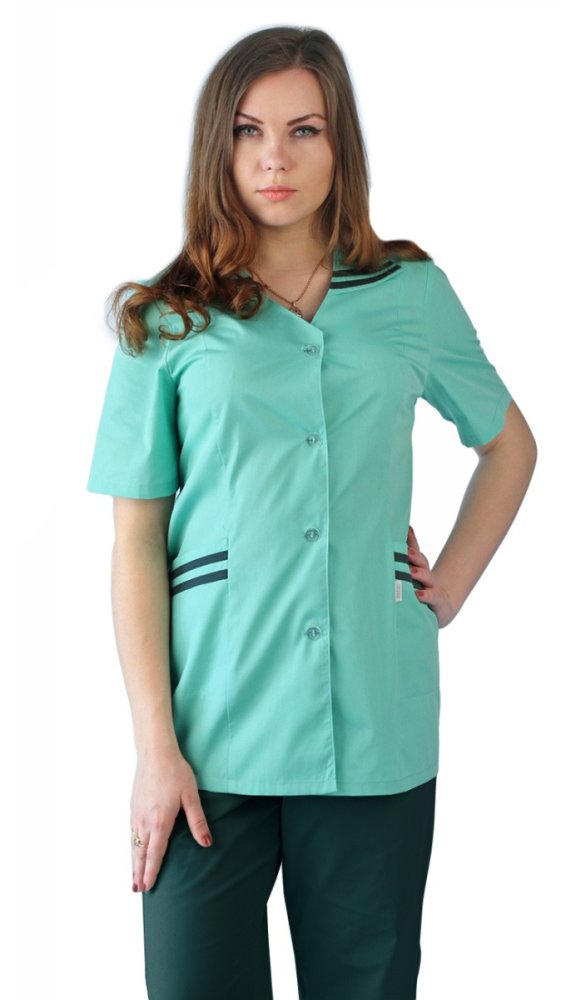 Костюм женский "Сфера" мятный с т-зеленым