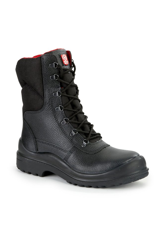 Ботинки с высокими берцами рабочие летние/демисезонные КЩС "Нитро МАКС" с КП цвет черный