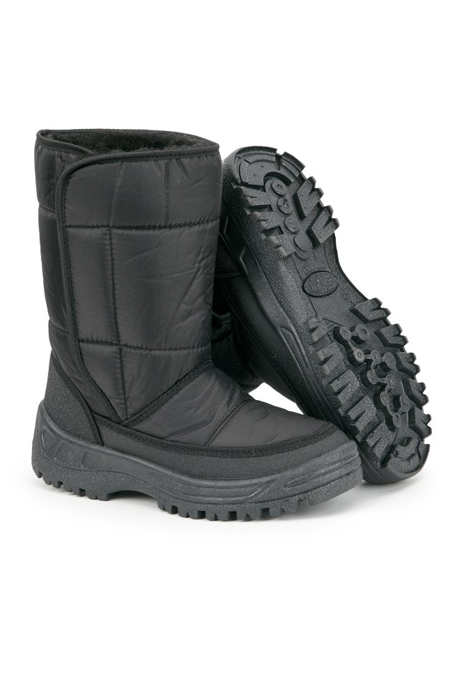 Сапоги зимние/демисезонные дутые утепленные цвет черный