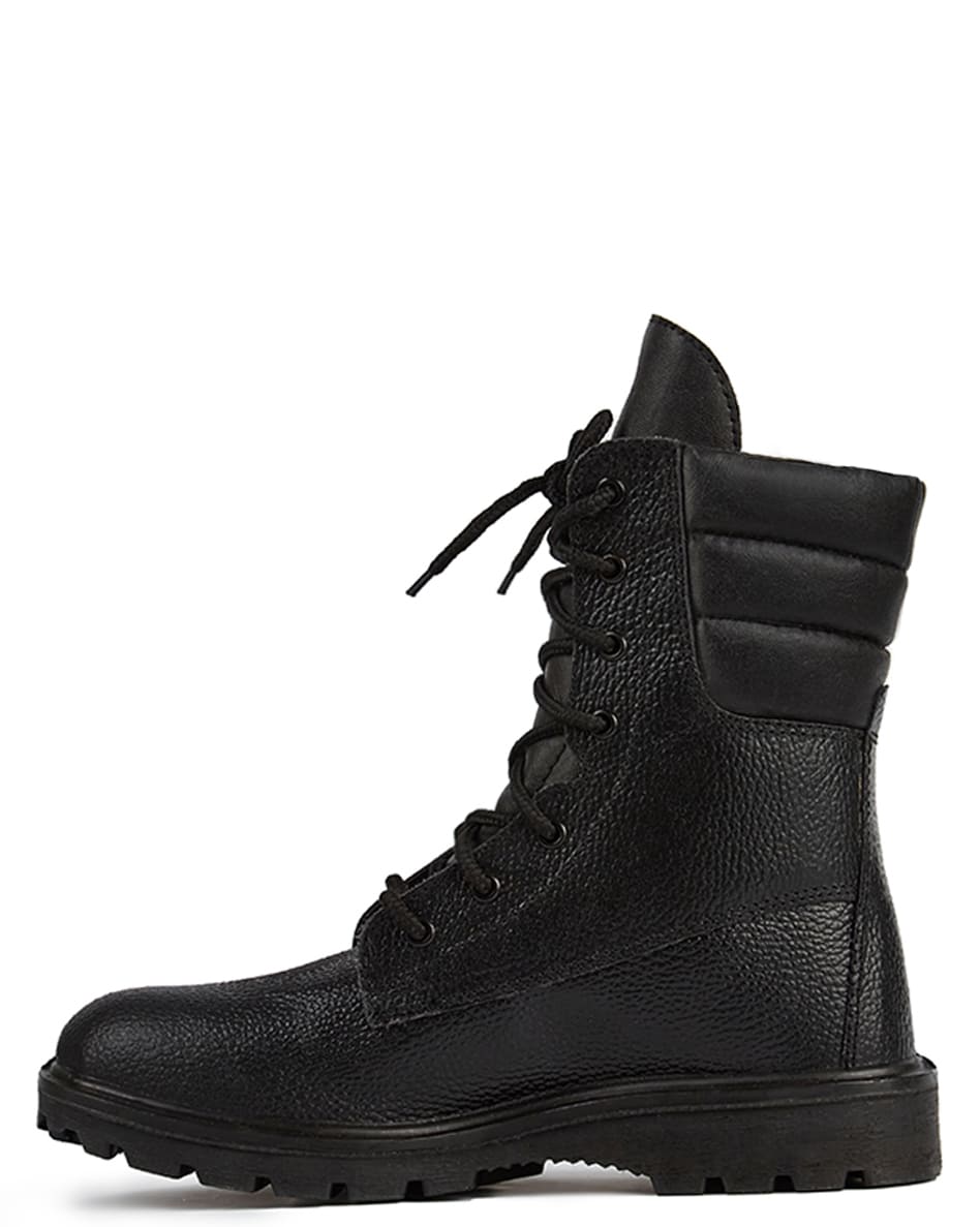 Ботинки с высокими берцами "АРСЕНАЛ", нат.кожа, цвет: черный