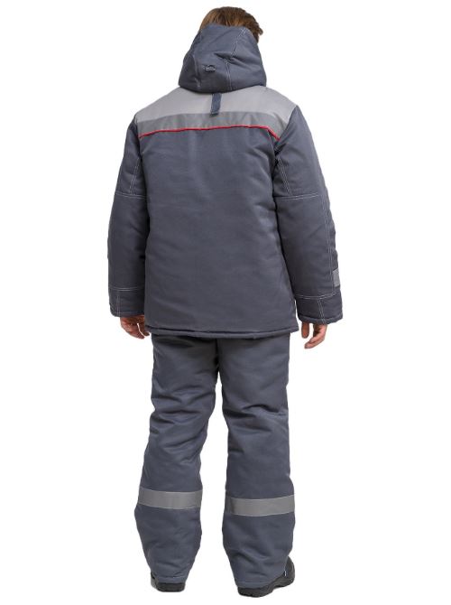 Костюм "Фаворит" утепленный (т.серый/св.серый)