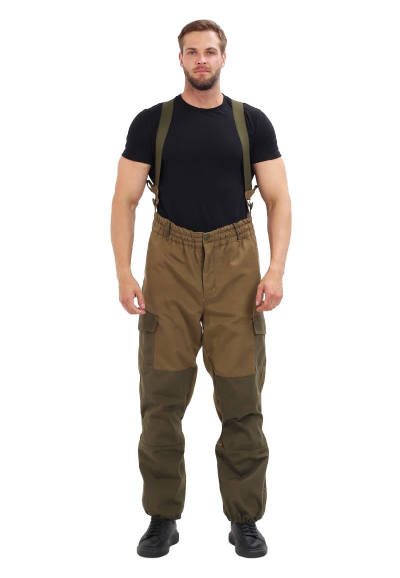 Костюм демисезонный "ГОРКА" куртка/брюки, цвет: св.хаки/т.хаки, ткань: Полибрезент