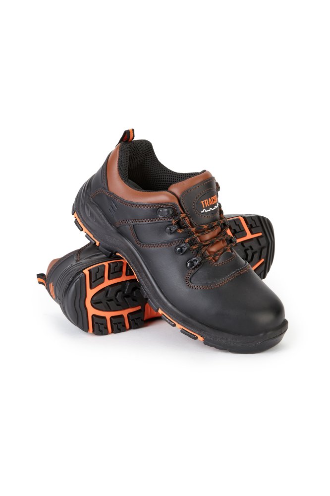 Полуботинки рабочие летние/демисезонные "Трейсер-Босс" для ИТР цвет черный/коричневый