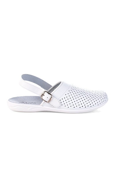 Туфли женские «Лариса», белые (типа сабо)