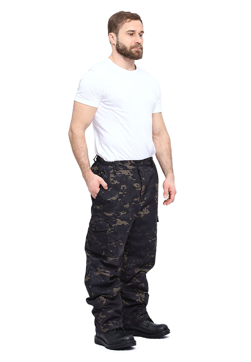 Костюм демисезонный "СУМРАК-ВЕСНА/ОСЕНЬ" куртка/брюки цвет: кмф "Черный", ткань: Твил рип-Стоп