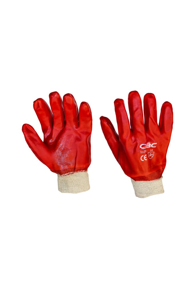 Перчатки рабочие герметичные "Гранат" ХБ основа полный ПВХ облив