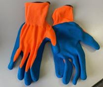 Перчатки нейлоновые с вспененным латексным покрытием