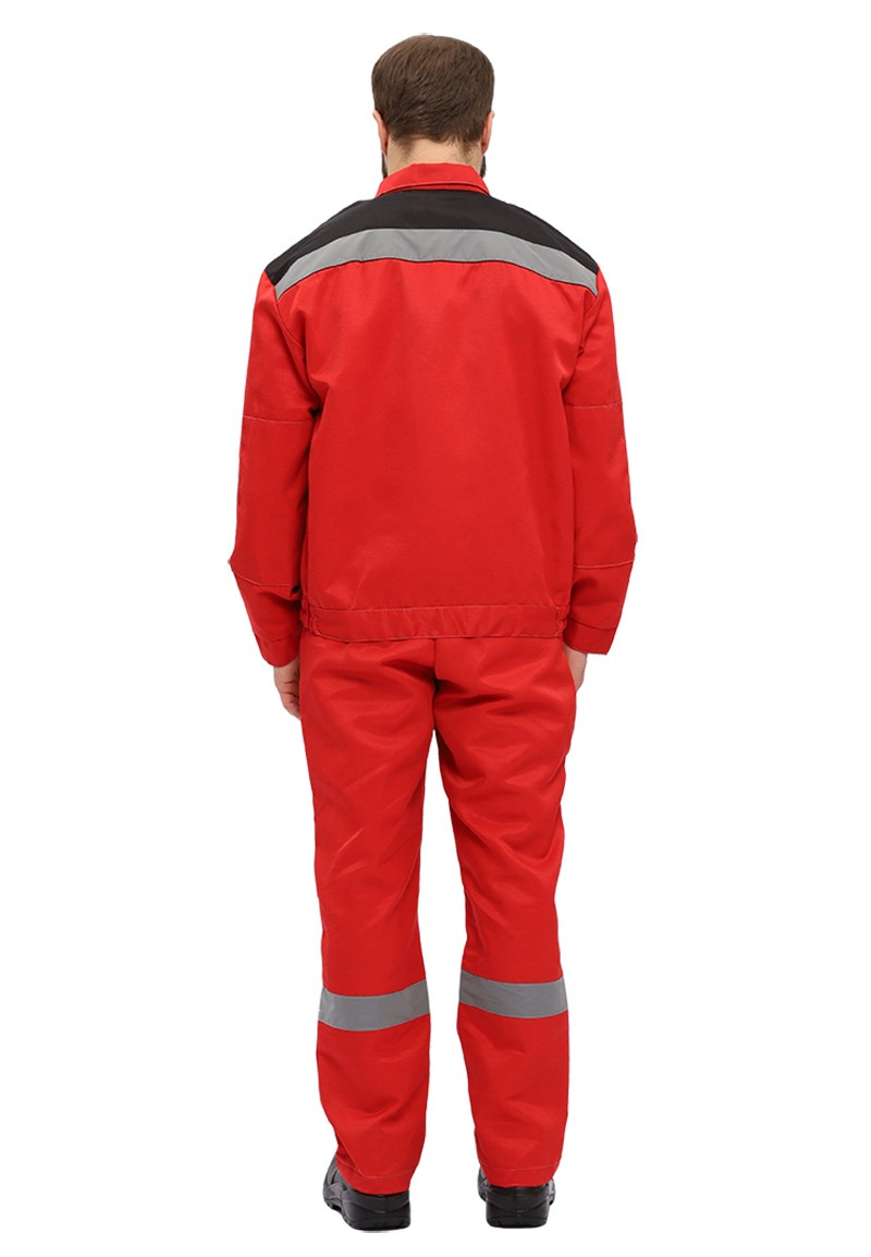 Костюм рабочий "Легион" красный/черный
