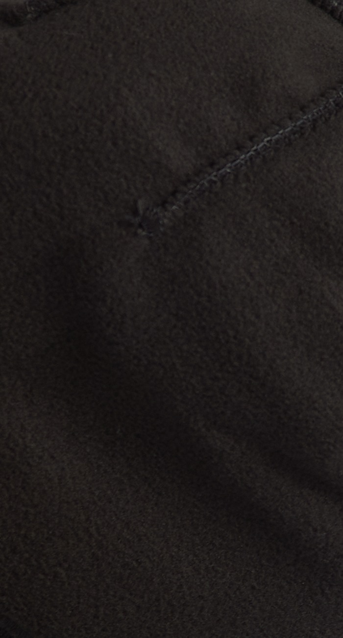 Шапка на флисе трикотажная черная класс 12