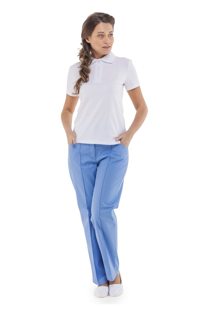 Брюки женские "Юкка" цвет голубой