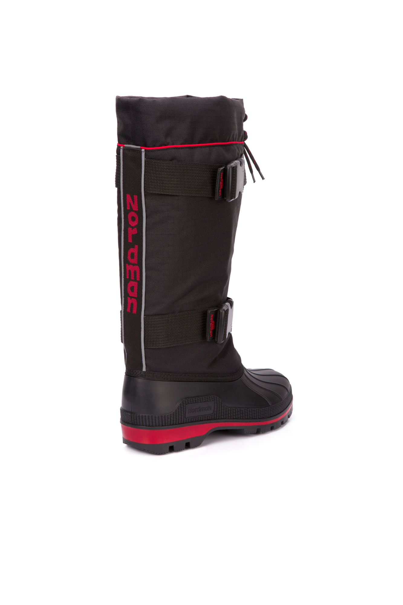 Сапоги мужские зимние утепленные "Nordman New Red" с шипами цвет черный