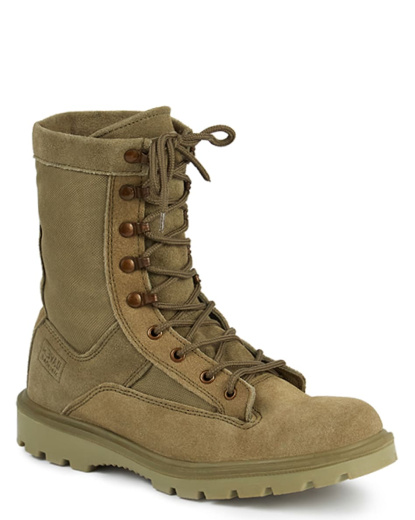 Ботинки с высокими берцами "Ховард" хаки, натуральная кожа