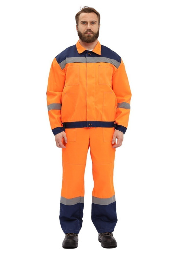 Костюм рабочий "Легион" оранжевый/т.синий