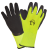 Перчатки "РосМарка" нейлоновые вспененное латексное покрытие, лимонный/черный