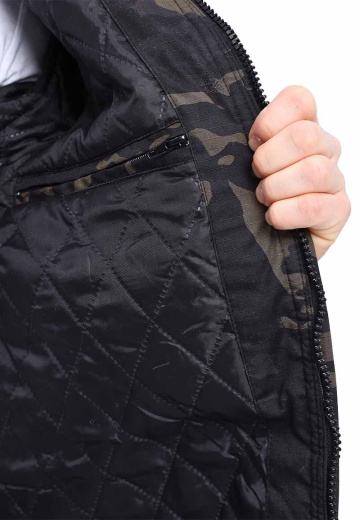 Костюм демисезонный "СУМРАК-ВЕСНА/ОСЕНЬ" куртка/брюки цвет: кмф "Черный", ткань: Твил рип-Стоп