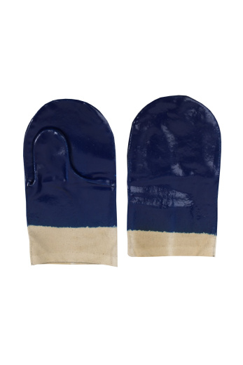 Рукавицы рабочие кислотозащитные 100% ХБ с полным обливом ПВХ