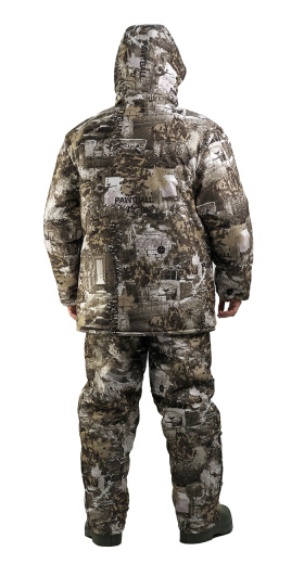 Костюм мужской "Тайга" зимний, куртка/полукомб.,подклад термофольга, тк.мембрана, цв.кмф Paintball