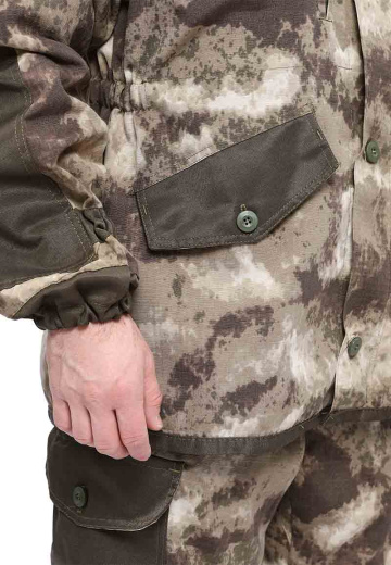 Костюм демисезонный "ГОРКА" куртка/брюки, цвет: кмф "Облака бежевый", ткань: Твил рип-стоп/Грета