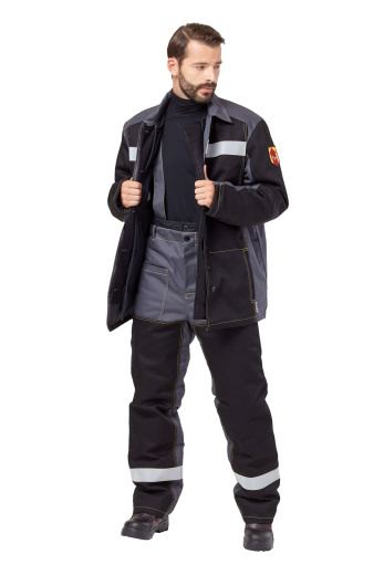 Костюм сварщика мужской зимний "Файмер 1" цвет серый/черный