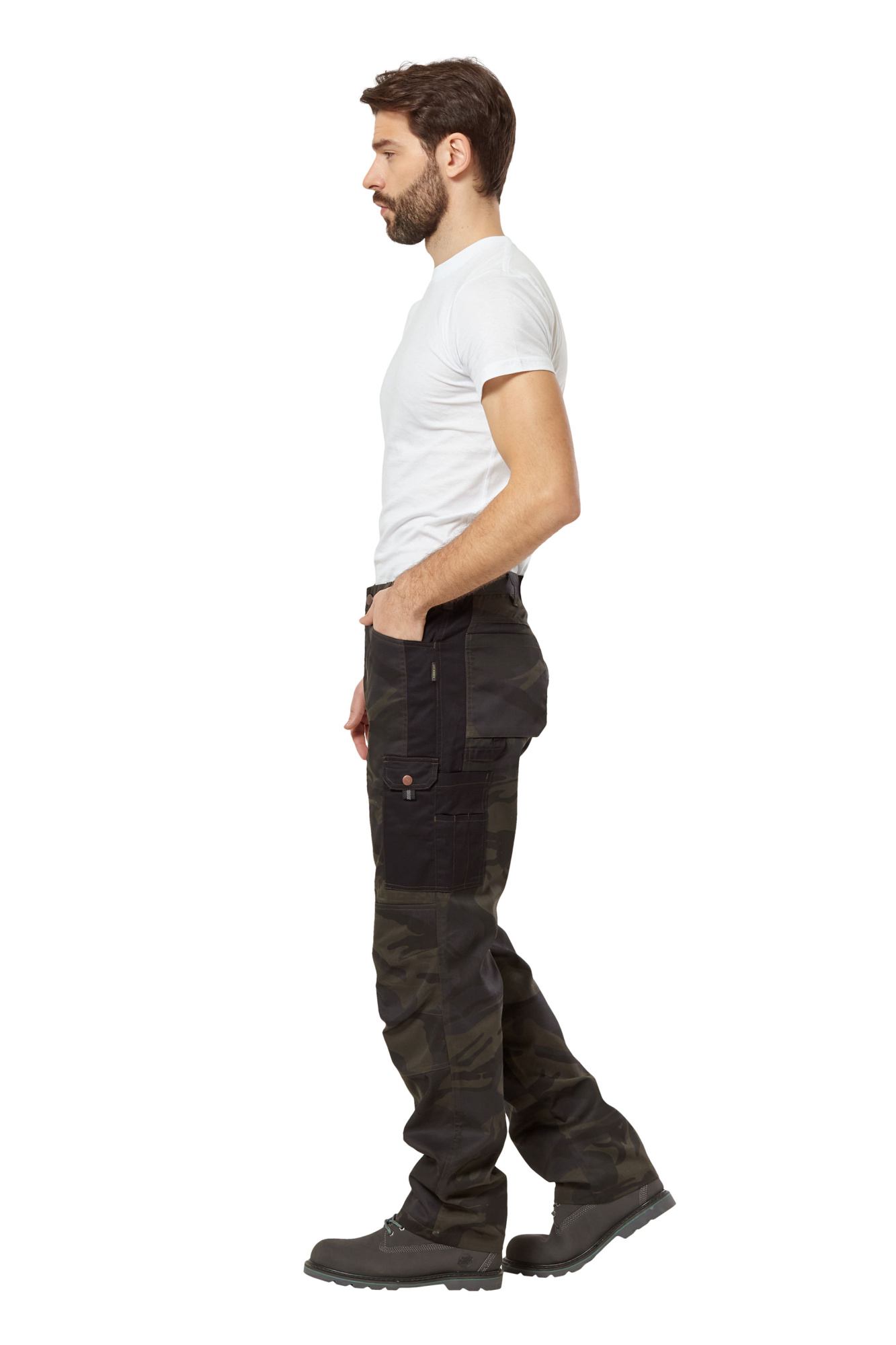 Брюки мужские летние "Axel" камуфляжные цвет хаки/чёрный