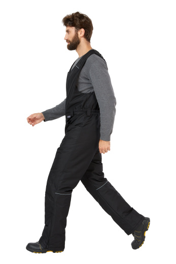 Полукомбинезон рабочий мужской зимний "Дэлф" цвет черный