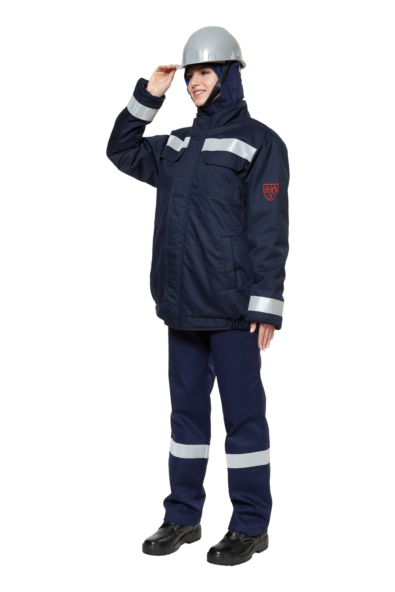 Костюм защитный от электродуги летний/демисезонный "СП09-ДVII", оранжевый/темно-синий