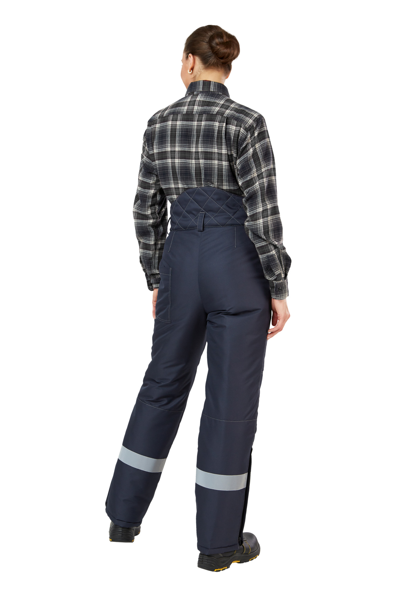 Костюм рабочий женский зимний "Сунтар" цвет темно-синий/василек