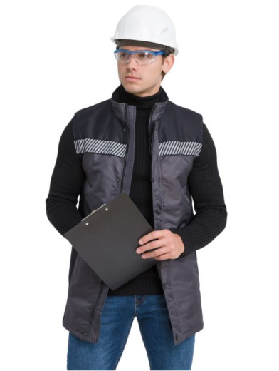 Жилет "ХАРП" утепленный (т.сер/черн)