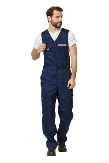 Полукомбинезон рабочий мужской летний "Рольф 2" цвет темно-синий