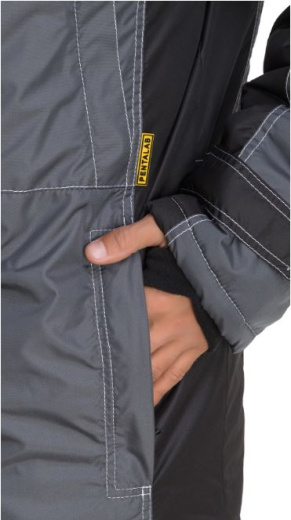 Куртка "Город" утепленная (т.сер/черн/св.сер)