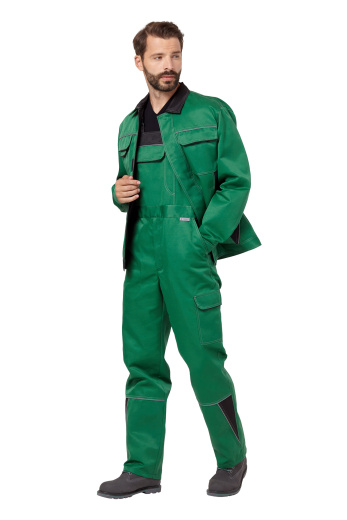 Костюм рабочий мужской летний "Страйк 2" цвет зеленый/черный