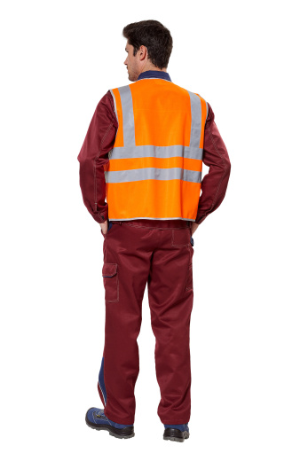 Жилет сигнальный с СОП оранжевый