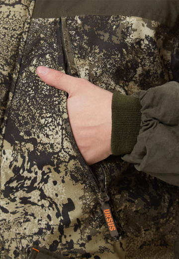 Костюм зимний «ГЕРКОН» куртка/брюки, цвет: кмф "серая глина"/т.хаки, ткань: Алова/Финляндия