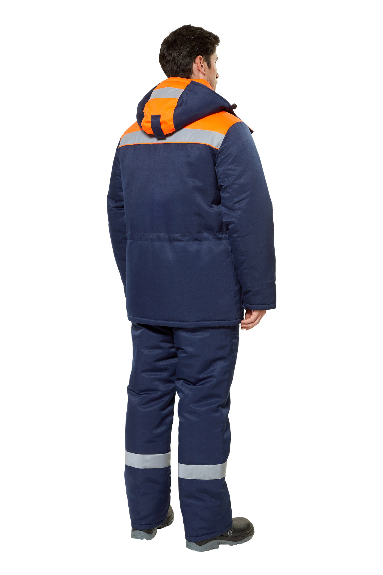 Костюм рабочий мужской зимний "Балтимор" цвет темно-синий/оранжевый