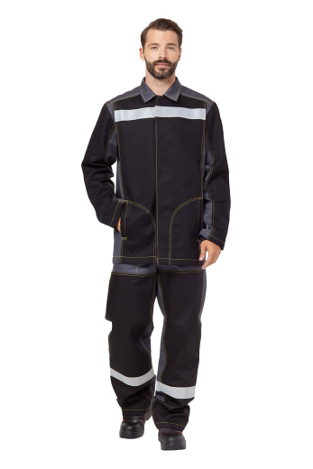 Костюм сварщика мужской летний "Файмер 1" цвет серый/черный