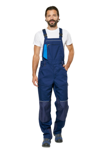 Полукомбинезон рабочий мужской летний "Shelby" цвет темно-синий